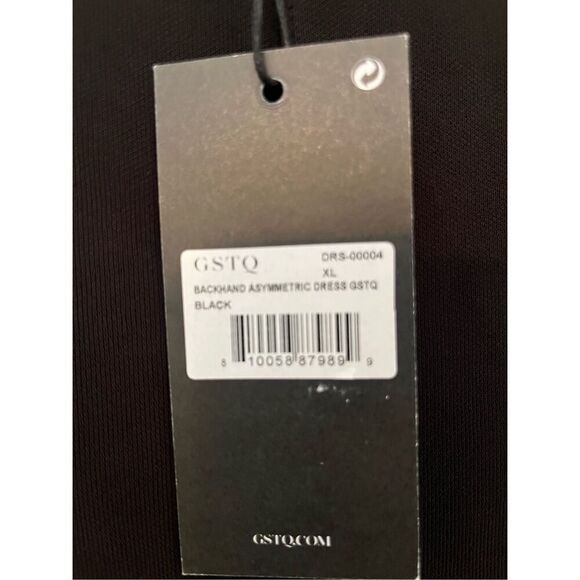 GSTQ Backhand Asymmetric Midi Dress NEW NWT - Picture 5 of 6